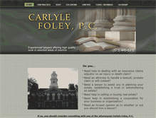 Tablet Screenshot of cfoleylaw.com